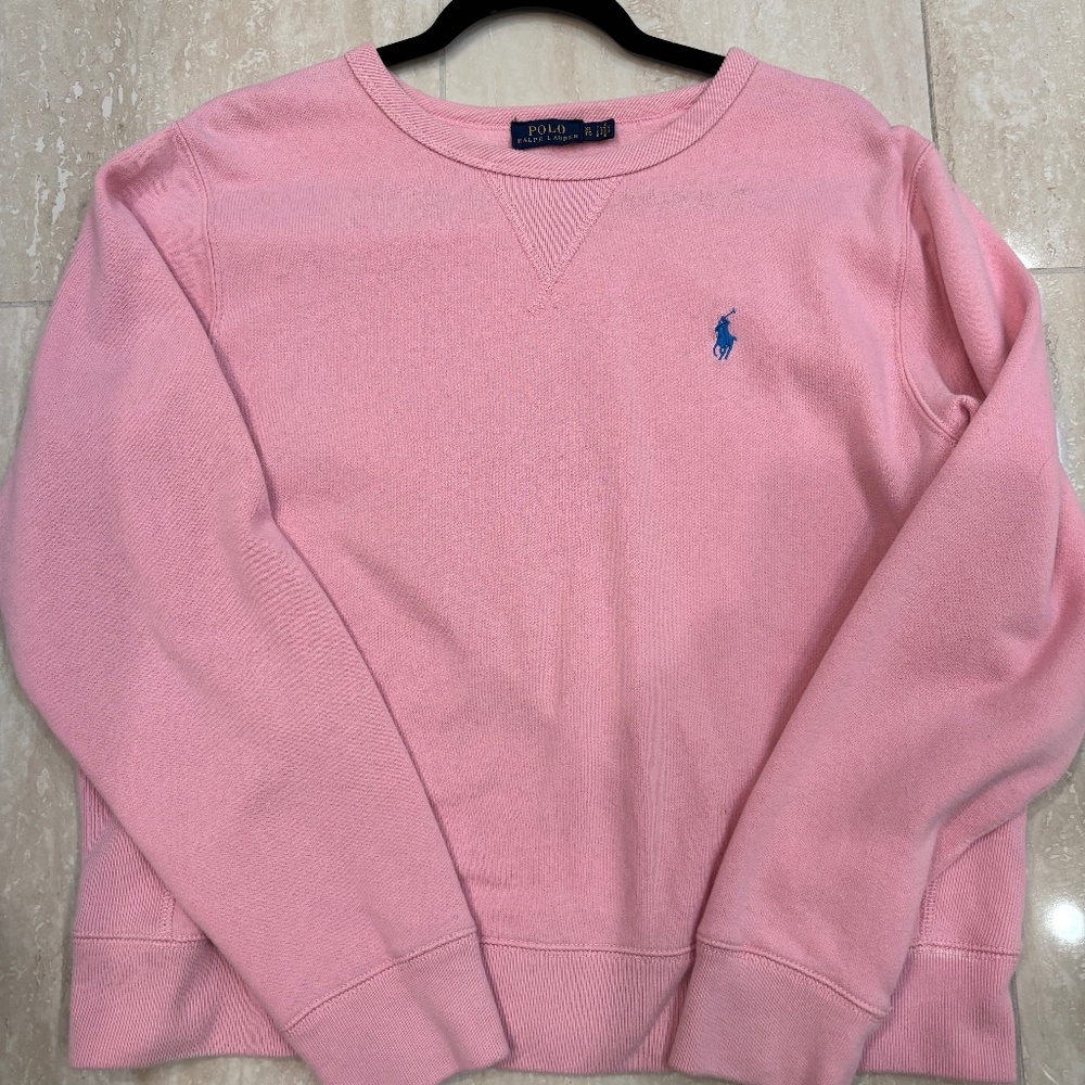 RALPH LAUREN POLO Pink polo sweatshirt women's xl